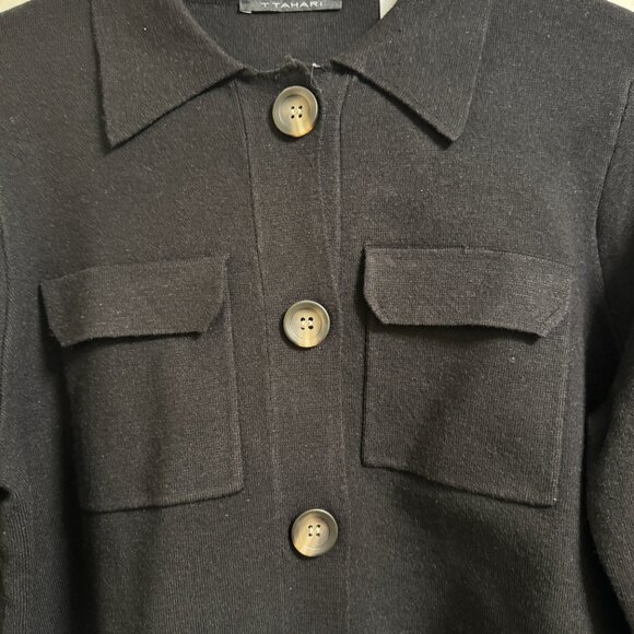 Tahari Button down Cardigan - Picture 3 of 7